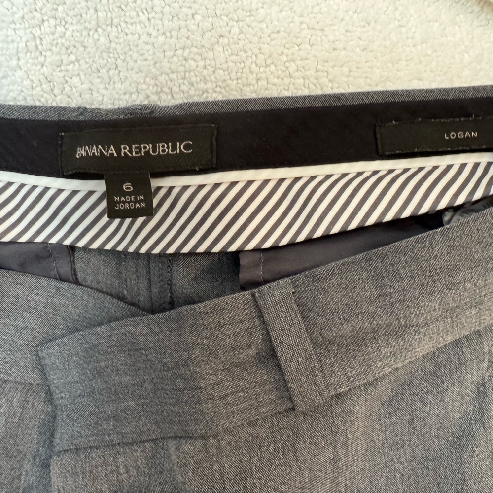 Banana Republic Charcoal Trousers Logan Size 6